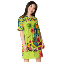Load image into Gallery viewer, T-shirt dress 'Tropical'