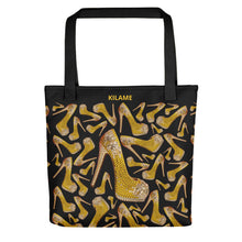 Load image into Gallery viewer, Tote bag 'Yellow crystals shoes'