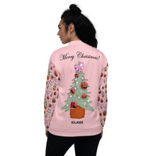 Load image into Gallery viewer, Bomber Jacket 'Pink Christmas'