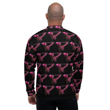 Load image into Gallery viewer, Unisex Bomber Jacket 'Pink Shoes Men'