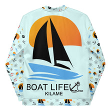 Load image into Gallery viewer, Unisex Bomber Jacket 'Boat Life'