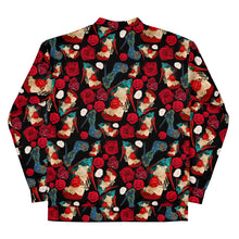 Load image into Gallery viewer, Bomber Jacket 'Fiori rosso nero'