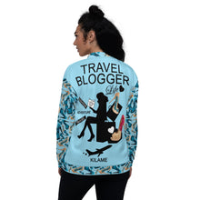 Load image into Gallery viewer, Bomber Jacket 'Travel Blogger Girl'