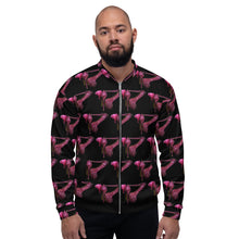 Load image into Gallery viewer, Unisex Bomber Jacket 'Pink Shoes Men'