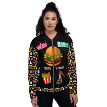 Load image into Gallery viewer, Bomber Jacket 'Pop Princess Time Square'