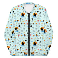 Load image into Gallery viewer, Unisex Bomber Jacket 'Boat Life'