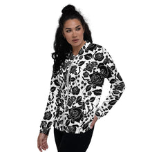 Load image into Gallery viewer, Bomber Jacket 'Black Roses'