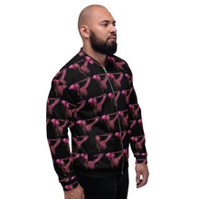 Load image into Gallery viewer, Unisex Bomber Jacket 'Pink Shoes Men'