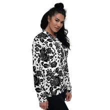 Load image into Gallery viewer, Bomber Jacket 'Black Roses'