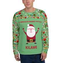 Load image into Gallery viewer, Sweatshirt Green 'E' arrivato Babbo Natale'