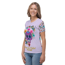 Load image into Gallery viewer, Women's T-shirt 'Skull viva la vida'