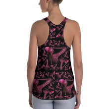 Load image into Gallery viewer, Women's Racerback Tank Nina 'Pink crystals shoes Kilamenation'