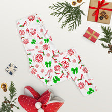 Load image into Gallery viewer, Leggings Peppermint 'Happy Holidays'
