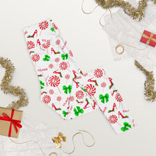 Load image into Gallery viewer, Leggings Peppermint 'Happy Holidays'