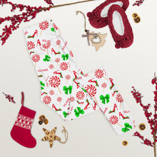Load image into Gallery viewer, Leggings Peppermint 'Happy Holidays'