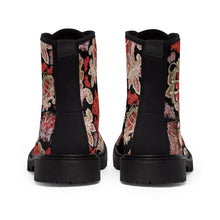 Load image into Gallery viewer, Women's Canvas Boots 'Holidays Couture'