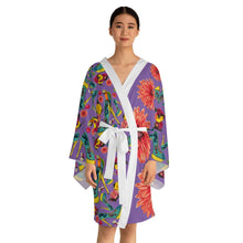 Load image into Gallery viewer, Long Sleeve Kimono Robe 'Tropical'