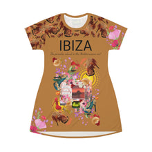 Load image into Gallery viewer, T-Shirt Dress Reos 'Feathers boots'