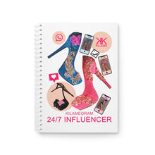 Load image into Gallery viewer, Spiral Notebook '24/7 Influencer'