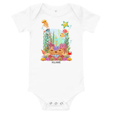 Load image into Gallery viewer, Baby body short sleeve one piece 'Baby Ocean'