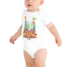 Load image into Gallery viewer, Baby body short sleeve one piece 'Baby Ocean'