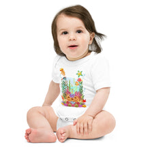 Load image into Gallery viewer, Baby body short sleeve one piece 'Baby Ocean'