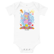 Load image into Gallery viewer, Baby body short sleeve one piece 'Viola Mermaid'