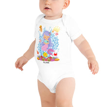 Load image into Gallery viewer, Baby body short sleeve one piece 'Viola Mermaid'