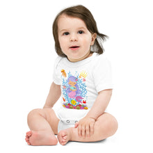 Load image into Gallery viewer, Baby body short sleeve one piece 'Viola Mermaid'
