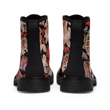 Load image into Gallery viewer, Women's Canvas Boots 'Holidays Couture'