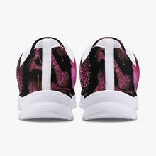 Load image into Gallery viewer, Classic Lightweight Mesh Sneakers - White/Black 'Pink crystals shoes'