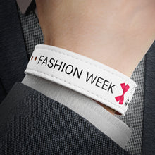 Load image into Gallery viewer, Faux Leather Wristband 'Fashion Week'