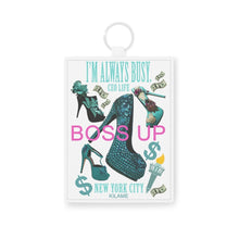 Load image into Gallery viewer, Saffiano Leather Card Holder 'Boss Up'