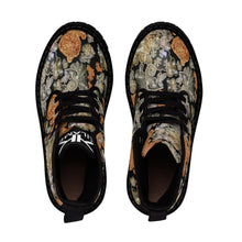 Load image into Gallery viewer, Women's Canvas Boots 'Nude Embroidery'