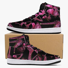 Load image into Gallery viewer, High-Top Leather Sneakers - White / Black