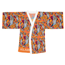 Load image into Gallery viewer, Long Sleeve Kimono Robe 'Neon Island'
