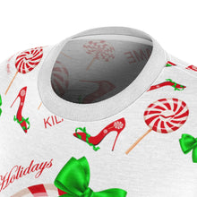 Load image into Gallery viewer, Tee Peppermint 'Happy Holidays'