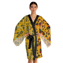 Load image into Gallery viewer, Long Sleeve Kimono Robe 'Yellow cab'