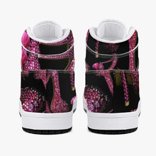 Load image into Gallery viewer, High-Top Leather Sneakers - White / Black