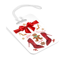 Load image into Gallery viewer, Bag Tag 'Feliz Navidad'