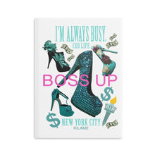 Load image into Gallery viewer, Hardcover Notebook with Puffy Covers 'Boss Up'