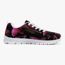 Load image into Gallery viewer, Classic Lightweight Mesh Sneakers - White/Black 'Pink crystals shoes'