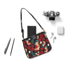 Load image into Gallery viewer, Small Shoulder Bag 'Fiori rosso nero'