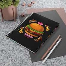 Load image into Gallery viewer, Spiral Notebook Hamburger 'Pop Princess'