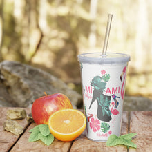 Load image into Gallery viewer, Plastic Tumbler with Straw 'Miami Style'