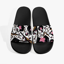 Load image into Gallery viewer, Casual Sandals - Black 'Pink gold sandals'