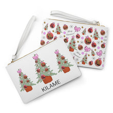Load image into Gallery viewer, Clutch Bag 'Pink Christmas'