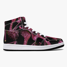 Load image into Gallery viewer, High-Top Leather Sneakers - White / Black