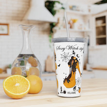 Load image into Gallery viewer, Plastic Tumbler with Straw 'Halloween'
