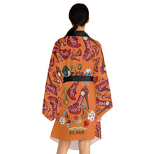 Load image into Gallery viewer, Long Sleeve Kimono Robe 'White Rabbit'